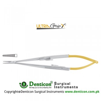 UltraGripX™ TC Jacobson Micro Needle Holder Straight - With Lock Stainless Steel, 21.5 cm - 8 1/2"
